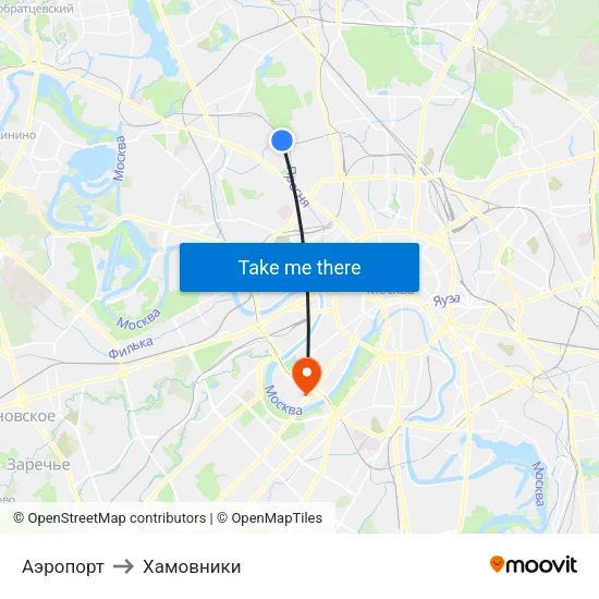 Аэропорт to Хамовники map
