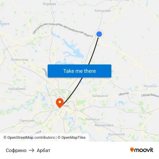 Софрино to Арбат map
