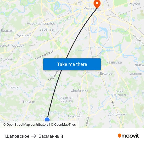 Щаповское to Басманный map