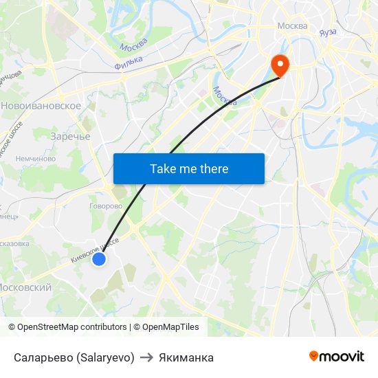 Саларьево (Salaryevo) to Якиманка map