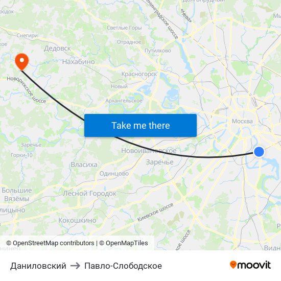 Даниловский to Павло-Слободское map