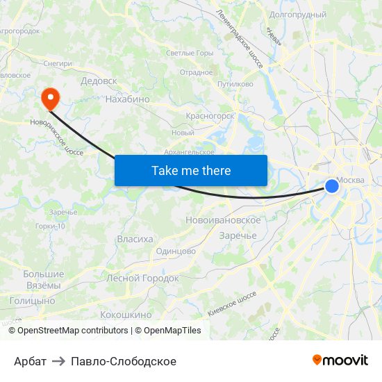 Арбат to Павло-Слободское map