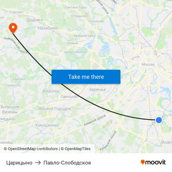 Царицыно to Павло-Слободское map