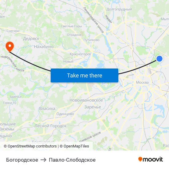 Богородское to Павло-Слободское map