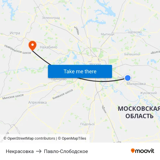 Некрасовка to Павло-Слободское map
