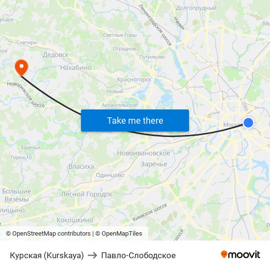 Курская (Kurskaya) to Павло-Слободское map
