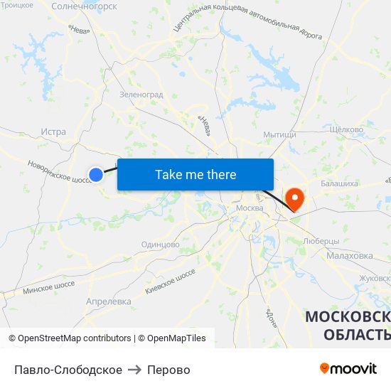Павло-Слободское to Перово map