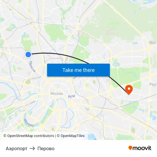 Аэропорт to Перово map
