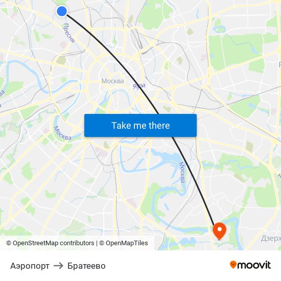 Аэропорт to Братеево map