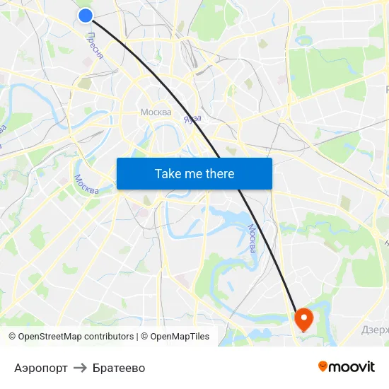 Аэропорт to Братеево map