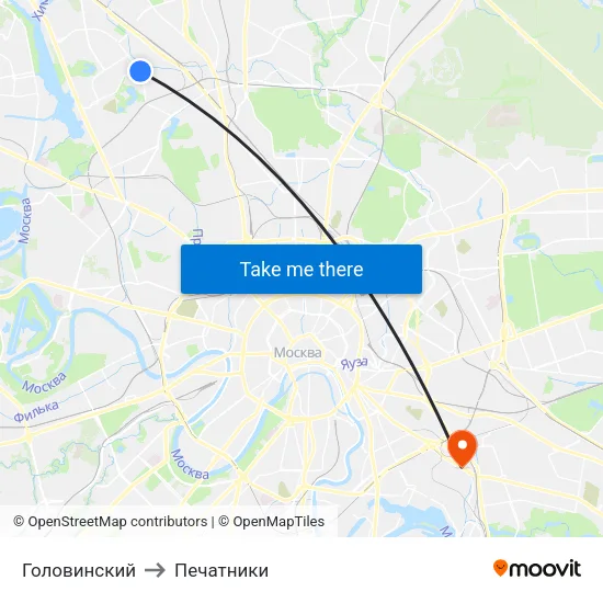 Головинский to Печатники map