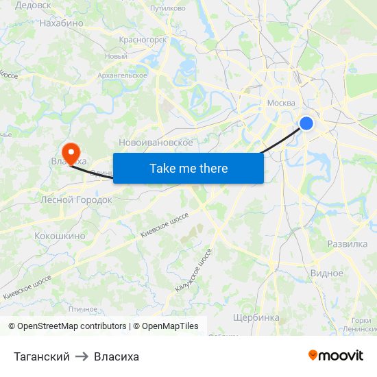 Таганский to Власиха map