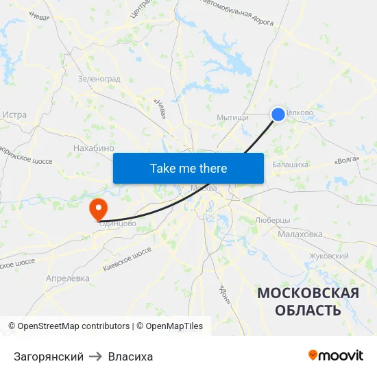 Загорянский to Власиха map