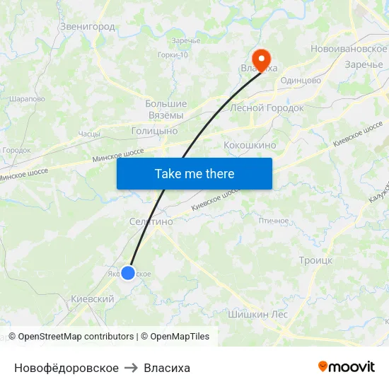 Новофёдоровское to Власиха map