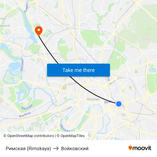 Римская (Rimskaya) to Войковский map