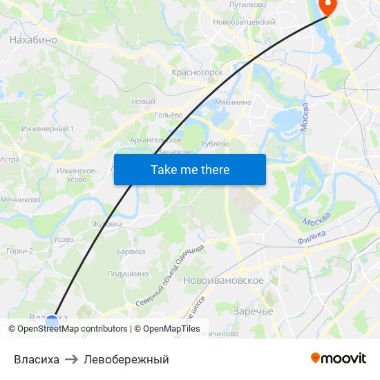 Власиха to Левобережный map