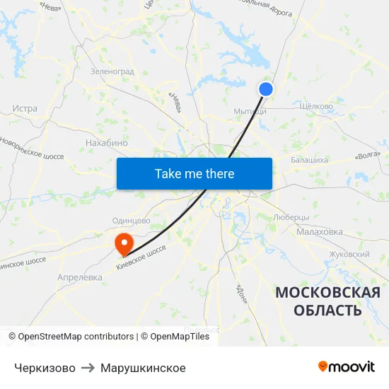 Черкизово to Марушкинское map