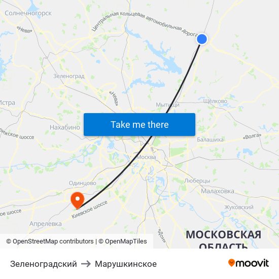 Зеленоградский to Марушкинское map