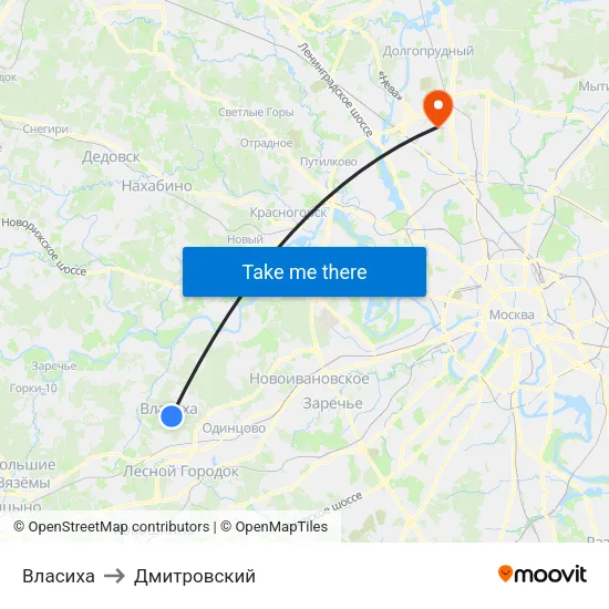 Власиха to Дмитровский map