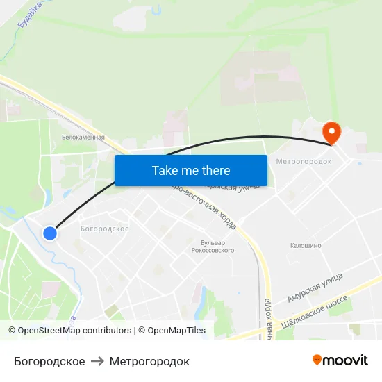 Богородское to Метрогородок map