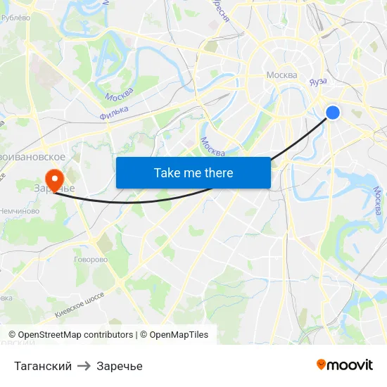 Таганский to Заречье map