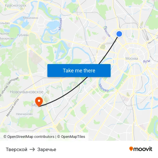 Тверской to Заречье map