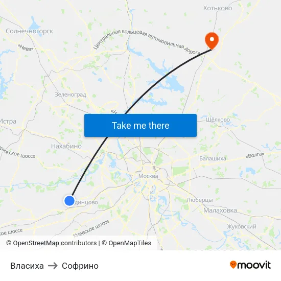 Власиха to Софрино map