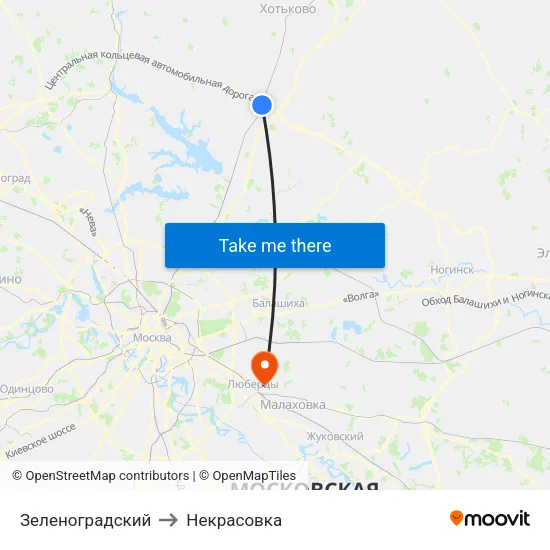 Зеленоградский to Некрасовка map