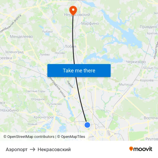 Аэропорт to Некрасовский map