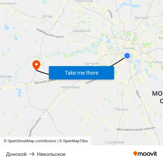 Донской to Никольское map