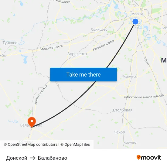 Донской to Балабаново map