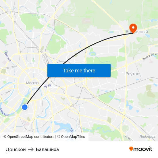Донской to Балашиха map