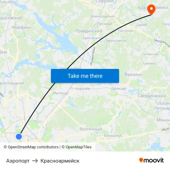 Аэропорт to Красноармейск map