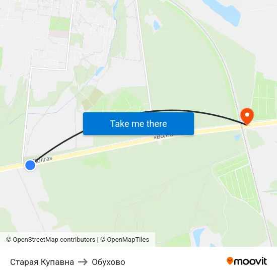 Старая Купавна to Обухово map