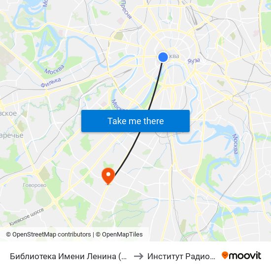 Библиотека Имени Ленина (Biblioteka Imeni Lenina) to Институт Радиоренгенологии map
