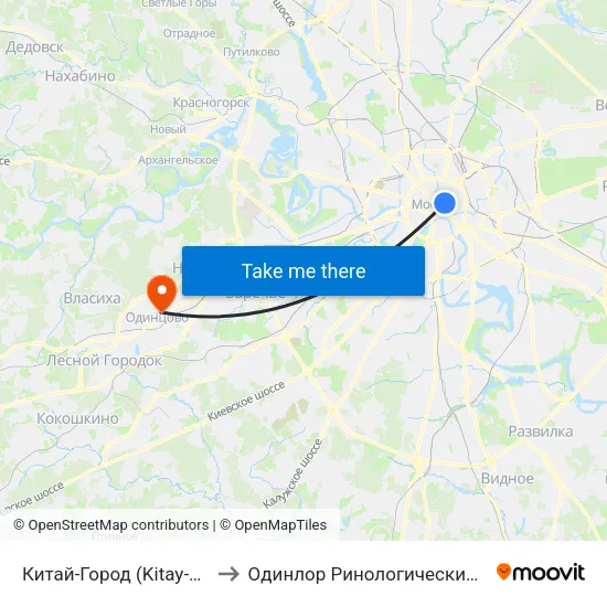 Китай-Город (Kitay-Gorod) to Одинлор Ринологический Центр map