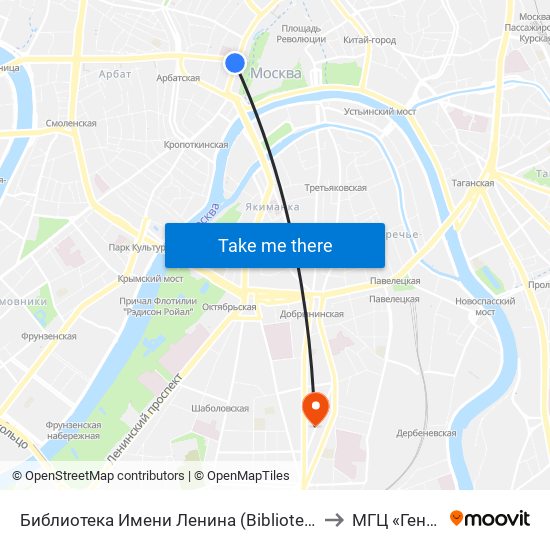 Библиотека Имени Ленина (Biblioteka Imeni Lenina) to МГЦ «Геномед» map