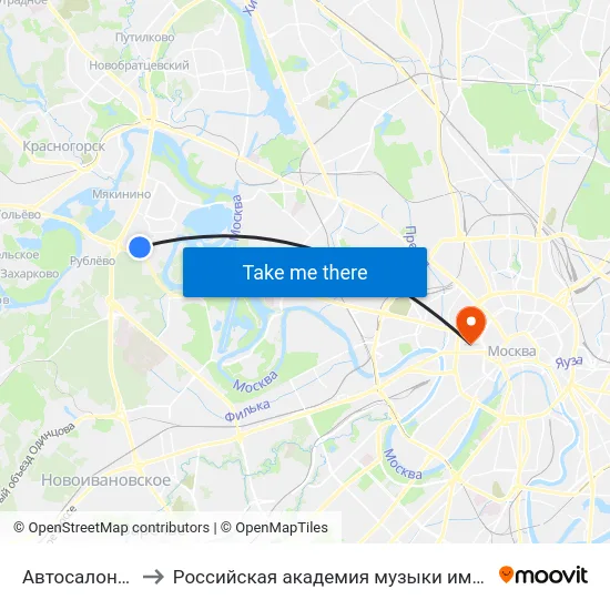 Автосалон Major to Российская академия музыки имени Гнесиных map