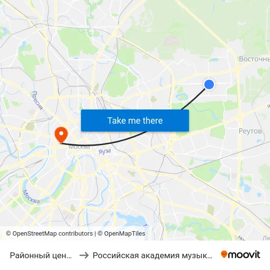Районный центр "София" to Российская академия музыки имени Гнесиных map