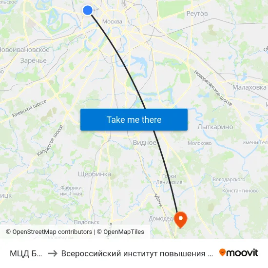 МЦД Беговая to Всероссийский институт повышения квалификации МВД РФ map
