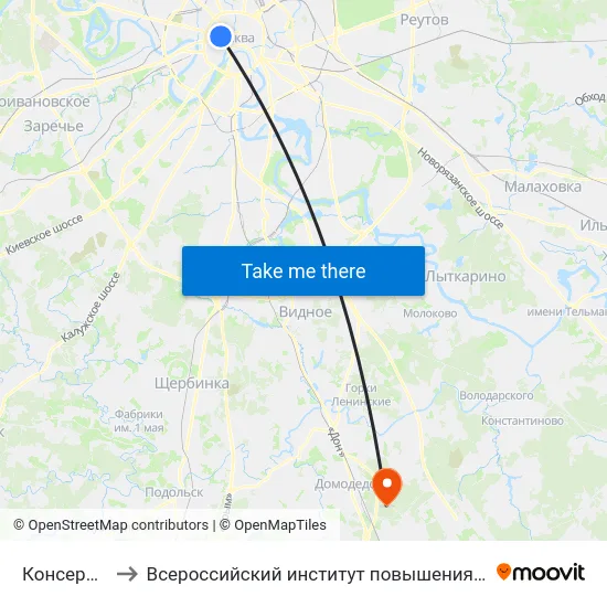 Консерватория to Всероссийский институт повышения квалификации МВД РФ map