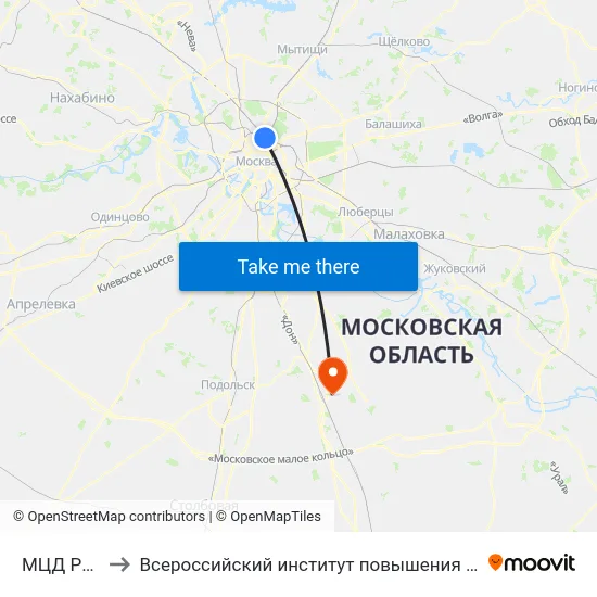 МЦД Рижская to Всероссийский институт повышения квалификации МВД РФ map