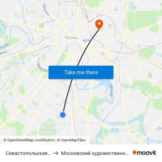 Севастопольская (Sevastopolskaya) to Московский художественно-промышленный институт map