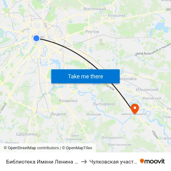 Библиотека Имени Ленина (Biblioteka Imeni Lenina) to Чулковская участковая больница map