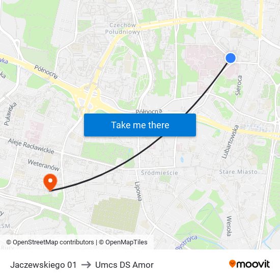 Jaczewskiego 01 to Umcs DS Amor map