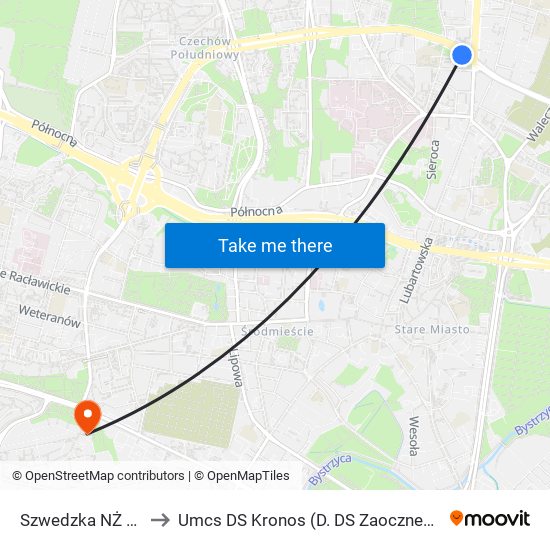 Szwedzka NŻ 02 to Umcs DS Kronos (D. DS Zaocznego) map