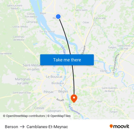 Berson to Camblanes-Et-Meynac map