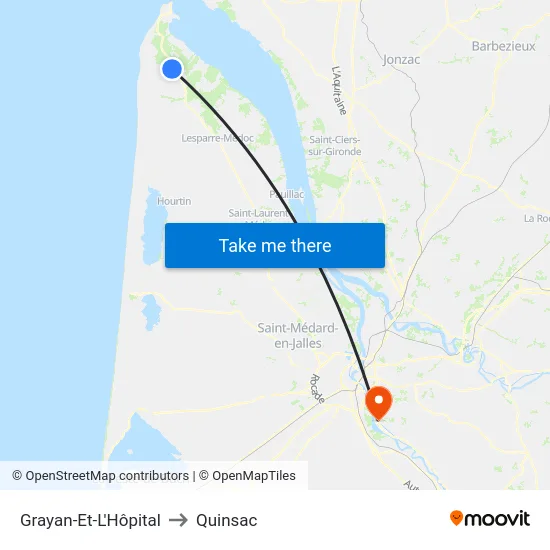 Grayan-Et-L'Hôpital to Quinsac map