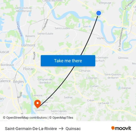 Saint-Germain-De-La-Rivière to Quinsac map