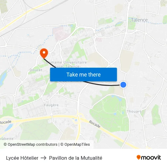 Lycée Hôtelier to Pavillon de la Mutualité map